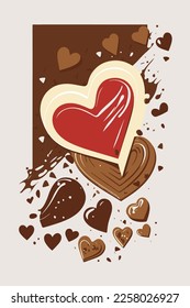 Chocolate en forma de corazón