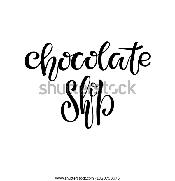 chocolate-shop-logo-design-black-white-stock-vector-royalty-free