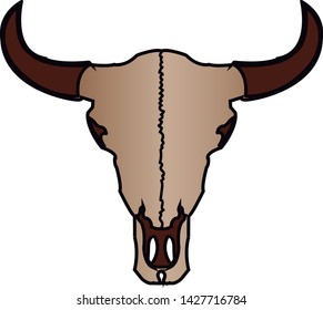 Chocolate skull of a cow
