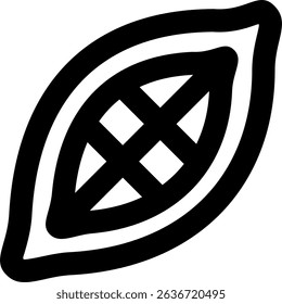 Chocolate Slice outlined icon design style