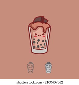 Smoothies Icon-Zeichen mit Farbe im Stil der Illustration voll, editierbar, änderbar und Farbvariante mit Vektorformat.