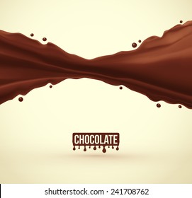 Chocolate Splash Background, Eps 10