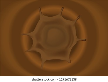 Chocolate splash background vector