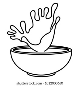 chocolate splash bowl