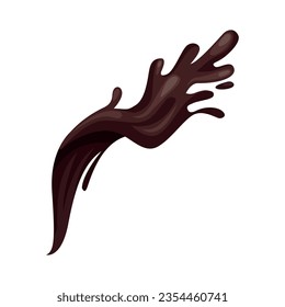 icono de salpicadura de chocolate ilustración aislada