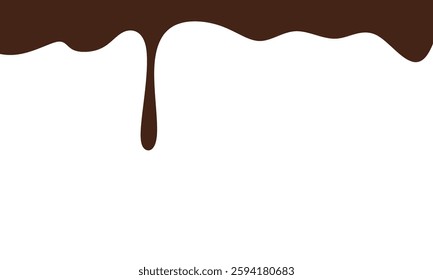 chocolate splash seamless pattern isolated on white background. chocolate dripping background. additional elements of chocolate design