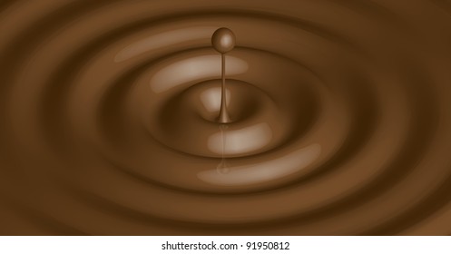 Chocolate splash -vector