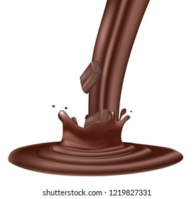 Chocolate splash. vector illustration