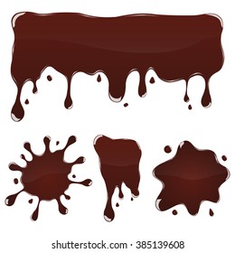 Chocolate splashes set