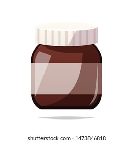 Chocolate spread vector isolated illustration