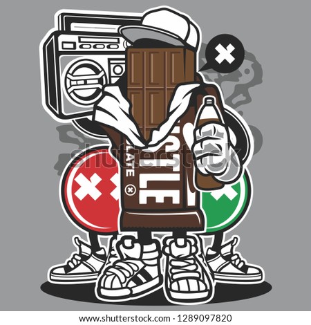 Chocolate Squad Cartoon Character