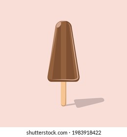 chocolate stick ice cream vector