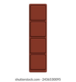 Chocolate stick icon cartoon vector. Comic cocoa party. Decoration valentine