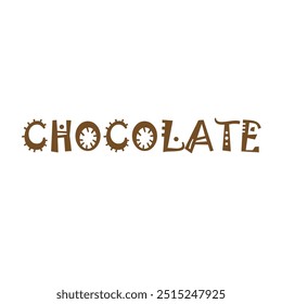 The Chocolate Sticker or logo 
