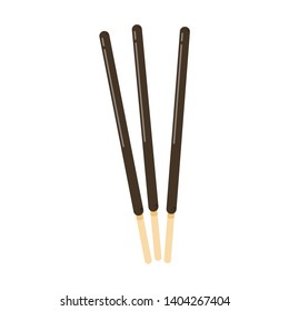 chocolate sticks. Dipped stick. Dipped stick pattern vector. chocolate dipped cookie sticks.