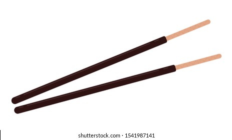 chocolate sticks. Dipped stick. Dipped stick pattern vector. chocolate dipped cookie sticks.