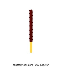 Chocolate sticks. Dipped stick. Dipped stick pattern vector. chocolate dipped cookie sticks.