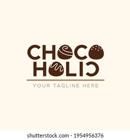 Chocolate Sweet Dessert Candy Logo for Company Business