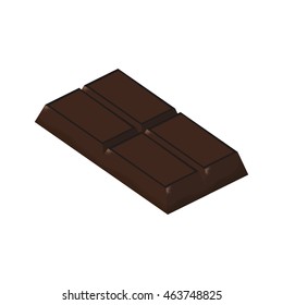 chocolate sweet dessert delicious icon. Isolated and flat illustration. Vector graphic