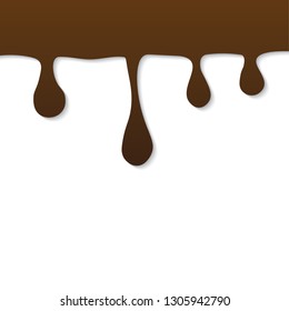 chocolate sweet drips- vetor illustration