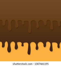 chocolate sweet drips- vetor illustration