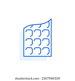 Chocolate, sweets food icon. Restaurant line editable sign.  Public catering related icon. Menu category. Vector illustration in modern thin line style.