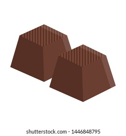 chocolate sweets , vector illustration isolated on white background