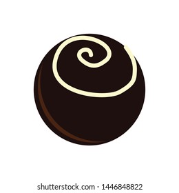chocolate sweets , vector illustration isolated on white background
