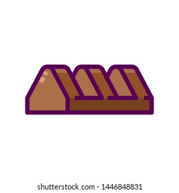 chocolate sweets , vector illustration isolated on white background