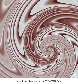 Chocolate swirl background. Abstract pattern with beautiful geometric shapes and gradients.