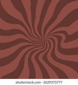 Chocolate Swirl Background. Abstract Sweet Choco Frame. 