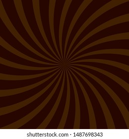 Chocolate swirl background, poster design template, vector illustration