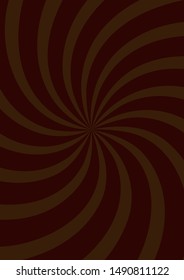 Chocolate swirl background, poster design template, vector illustration