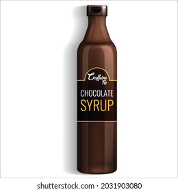 Chocolate syrup bottle, Coffee shop bottle