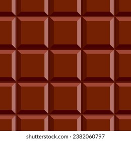 Chocolate texture vector seamless pattern. Best for textile, wallpapers, kitchen decoration, wrapping paper, package and your design.