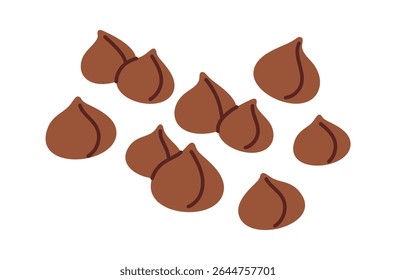 sobremesa doce de desenho animado de trufa de chocolate