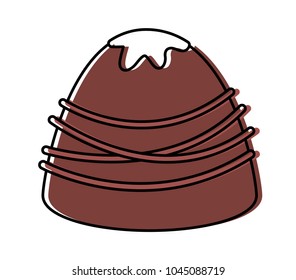 Chocolate truffle icon