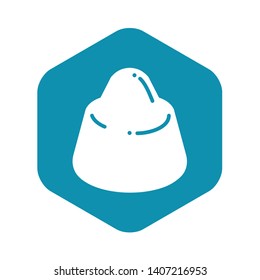 Chocolate truffle icon. Simple illustration of chocolate truffle vector icon for web design isolated on white background