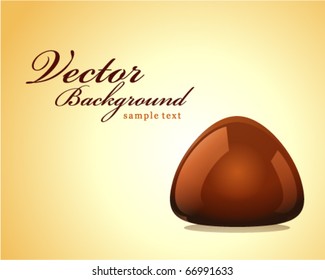 Chocolate truffle vector background