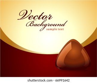 Chocolate truffle vector background