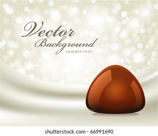 Chocolate truffle vector background