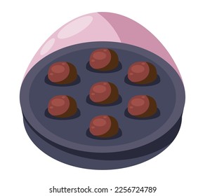 chocolate truffles gift love icon