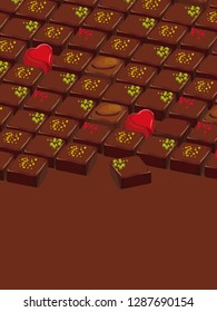 Chocolate truffles illustration