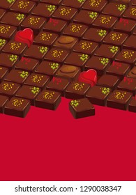 Chocolate truffles illustration