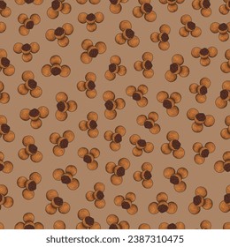Chocolate Truffles pattern. Background wrapper