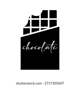 Chocolate ícone do dia dos namorados modelos de design vetorial simples e moderno