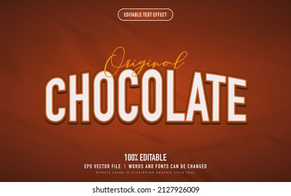 Chocolate Valentine Text Effect Suitable For Labels Or Promotional Media