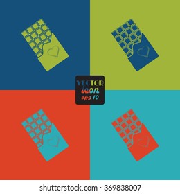 Chocolate - Valentine's Day vector icon