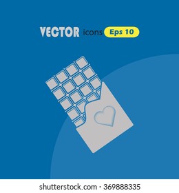 Chocolate - Valentine's Day vector icon