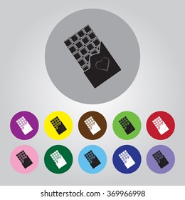 Chocolate - Valentine's Day vector icon